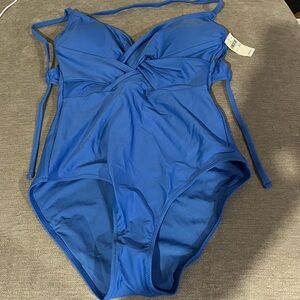 NWT Woman’s One piece Blue Swimsuit